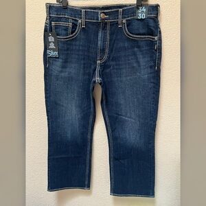 Silver Jeans Men’s Zac Relaxed Fit Straight Leg Jeans Blue Color 34x30